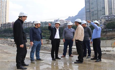 廖立波到桂金分公司河池市龍江六橋項目調(diào)研指導工作